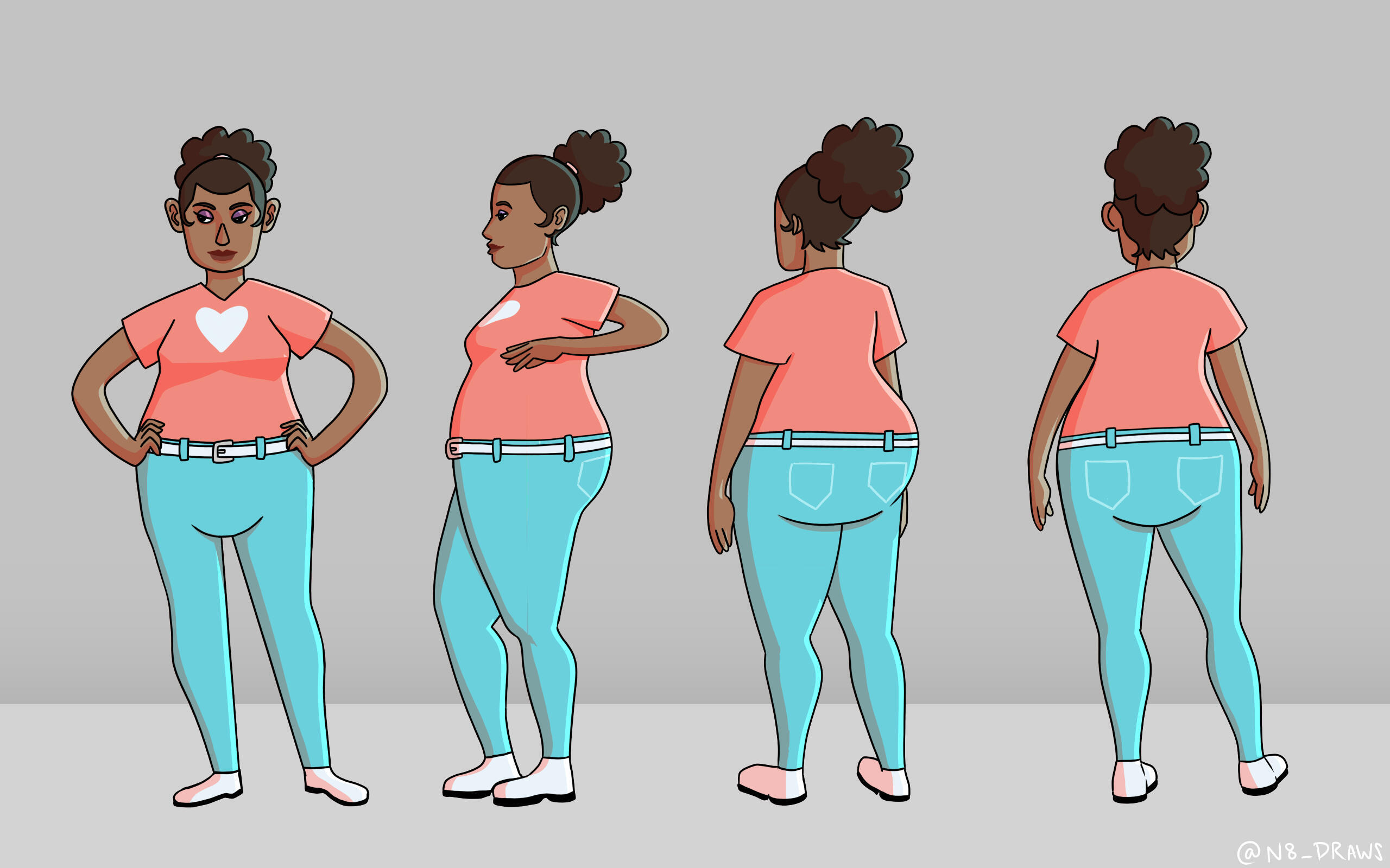Graphic Designer character design by nate raia