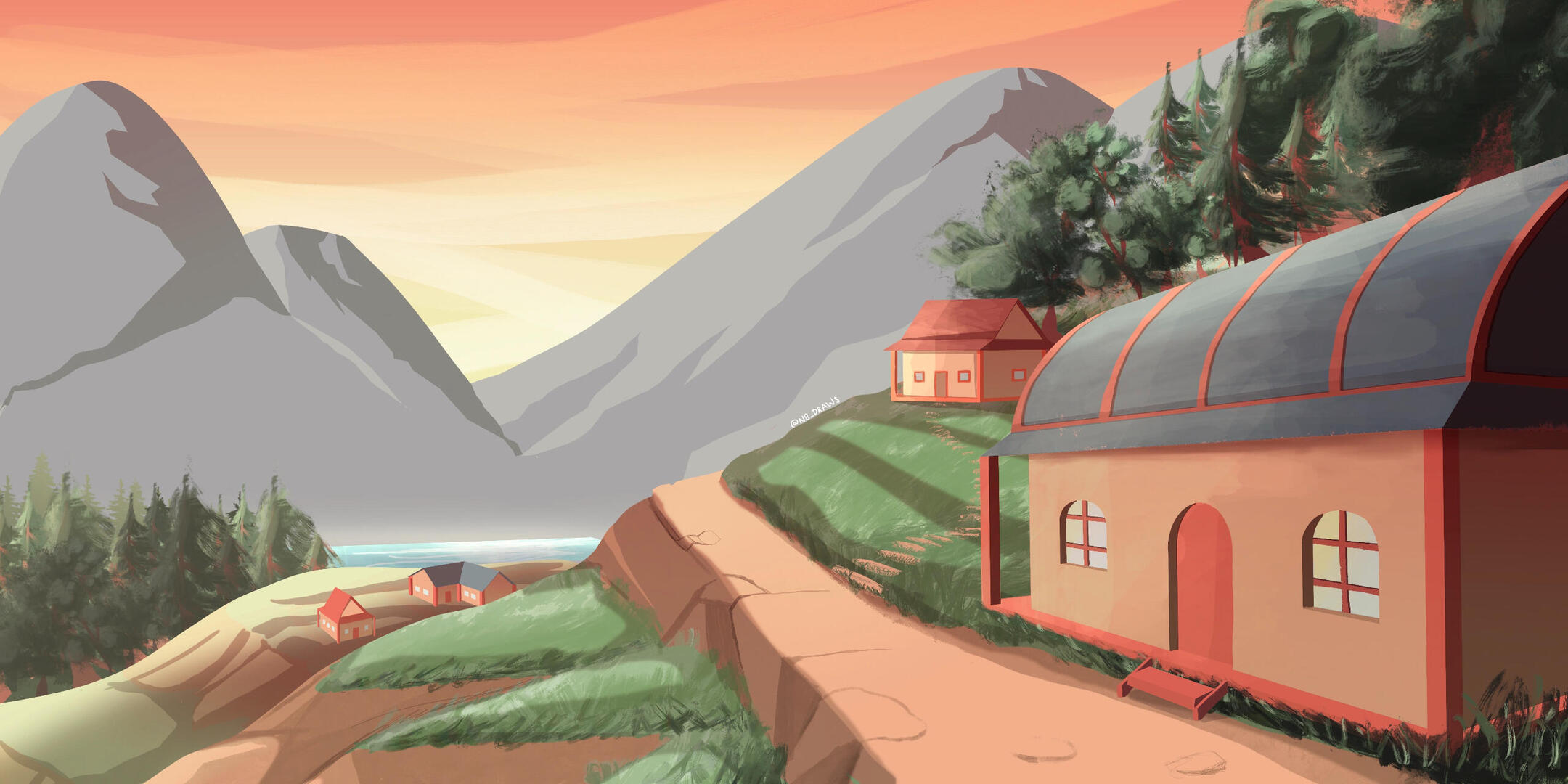 freelance illustrator nate raia freelance illustration background painting by nate raia n8raia