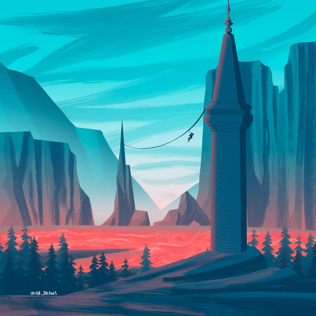 freelance illustration background painting freelance illustration background painting by nate raia n8raia